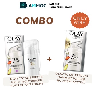 Kem dưỡng da mặt chống lão hoá olay 7 in 1 total effects , kem dưỡng ẩm, chống nắng lammocshop