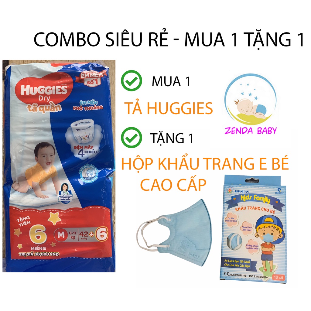 ❤️ Tã / bỉm quần /dán Huggies đủ size NB/S/M (+6 miếng)