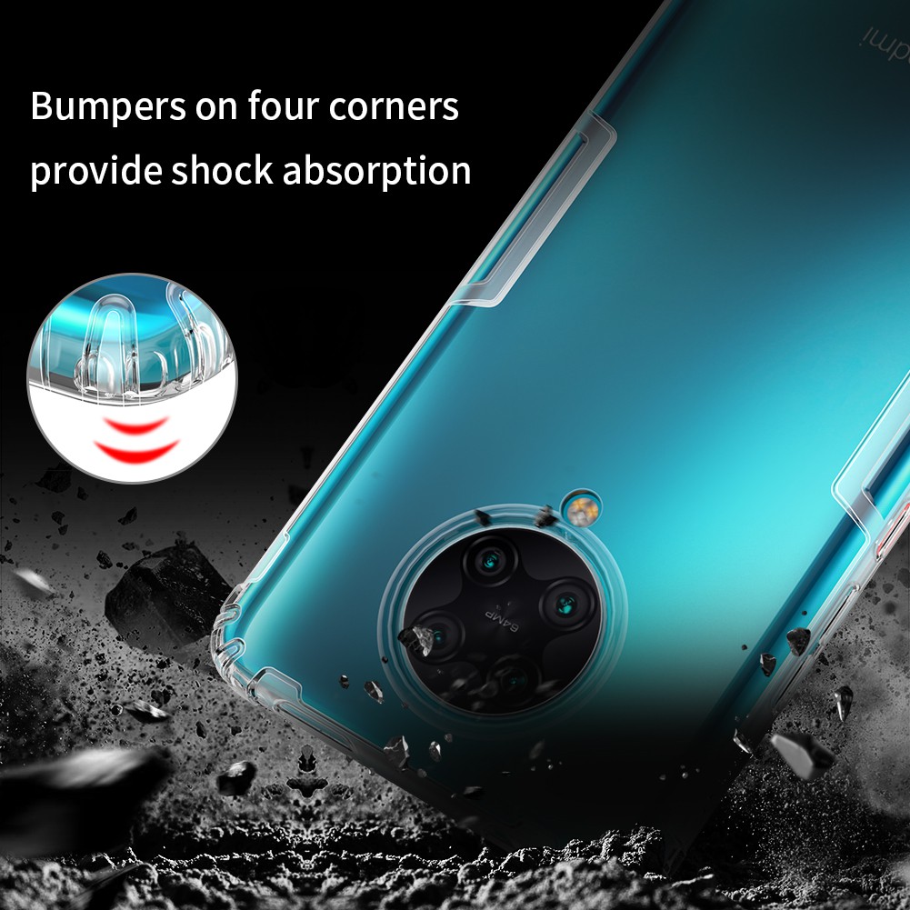 Ốp lưng Redmi K30 Pro k30pro Poco F2 Pro f2pro trong suốt chính hãng Nillkin chống sốc cao cấp bo viền bảo vệ Camera