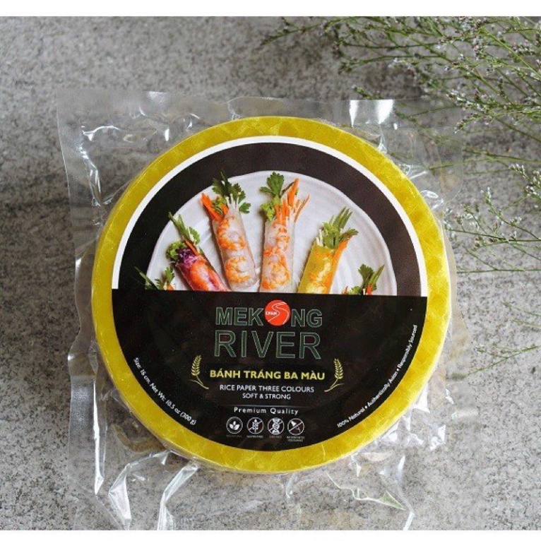 Bánh tráng 3 màu Mekong 22cm300g (Eatclean) | BigBuy360 - bigbuy360.vn