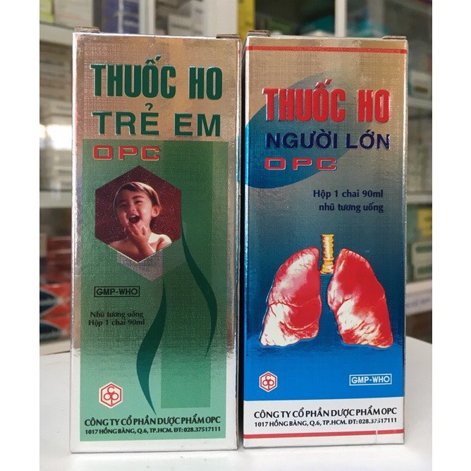 Siro Ho người lớn OPC và ho trẻ em OPC