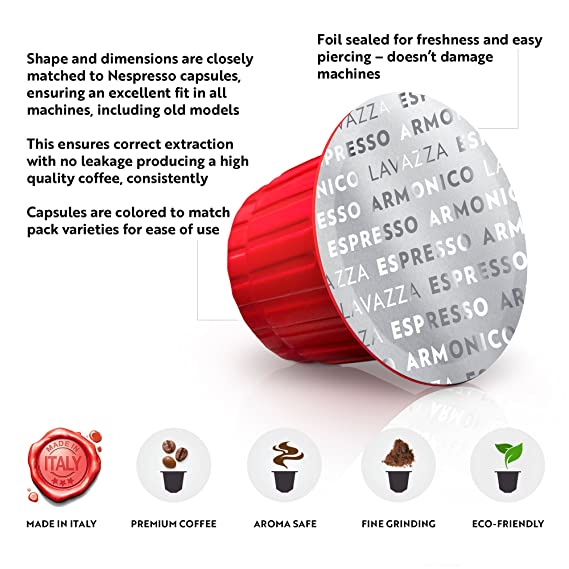 Cà phê Ý Lavazza viên nén Espresso Capsules, hộp 10 viên nén [Made in Italy]