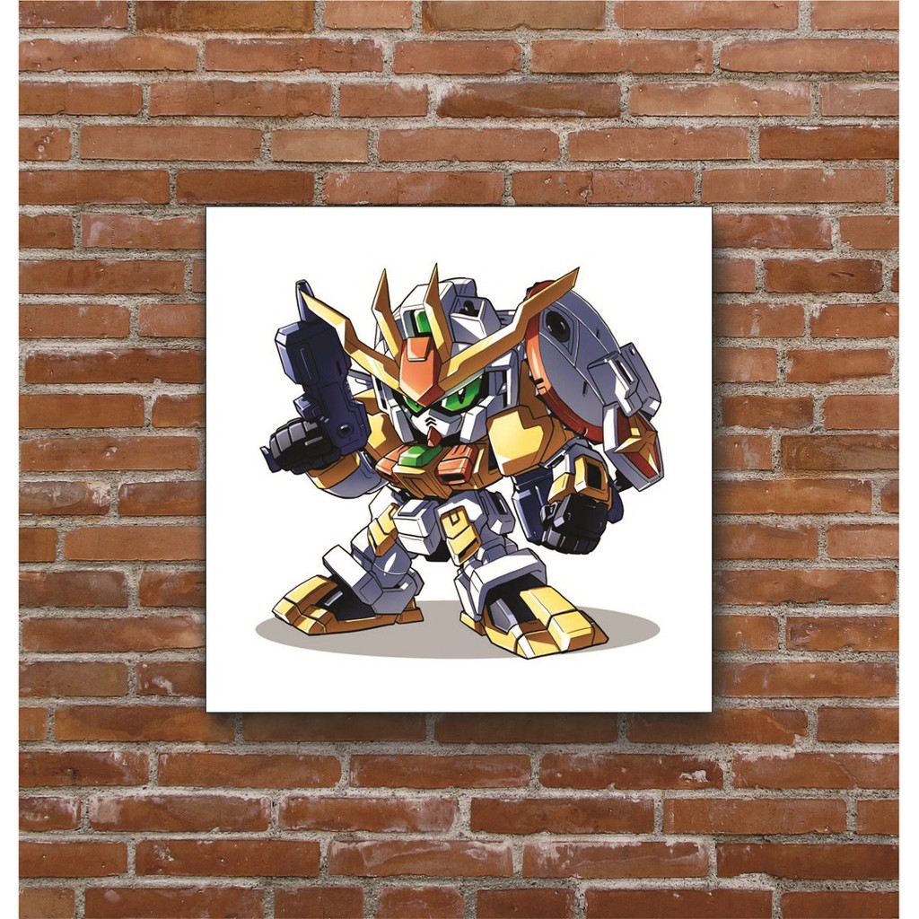 Poster Hình Nhân Vật Anime Kayu Motif Sd Gundam 001 20x20cm