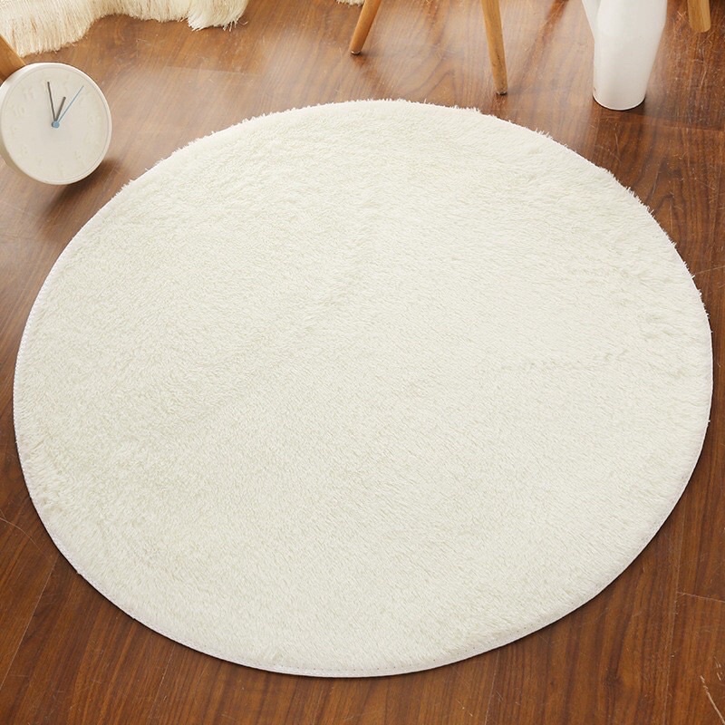 Thảm lông tròn siêu mịn thảm trải sàn, thảm decor, thảm lều