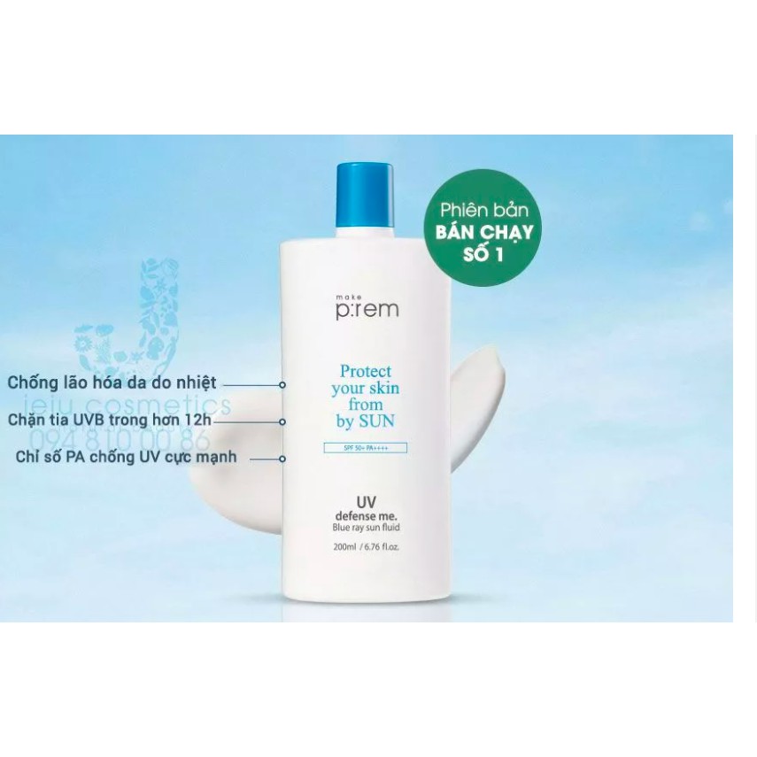 150ML - MẪU MỚI - Kem chống nắng MAKE UV DEFENSE ME DAILY SUN FLUID