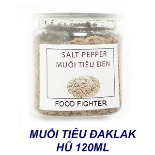 Salt Pepper - Muối Tiêu Đen Đaklak - chấm gà lá chanh trứng vịt lộn hũ 120ml