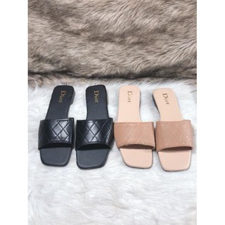 Dép quai Ngang nữ trần chỉ mới