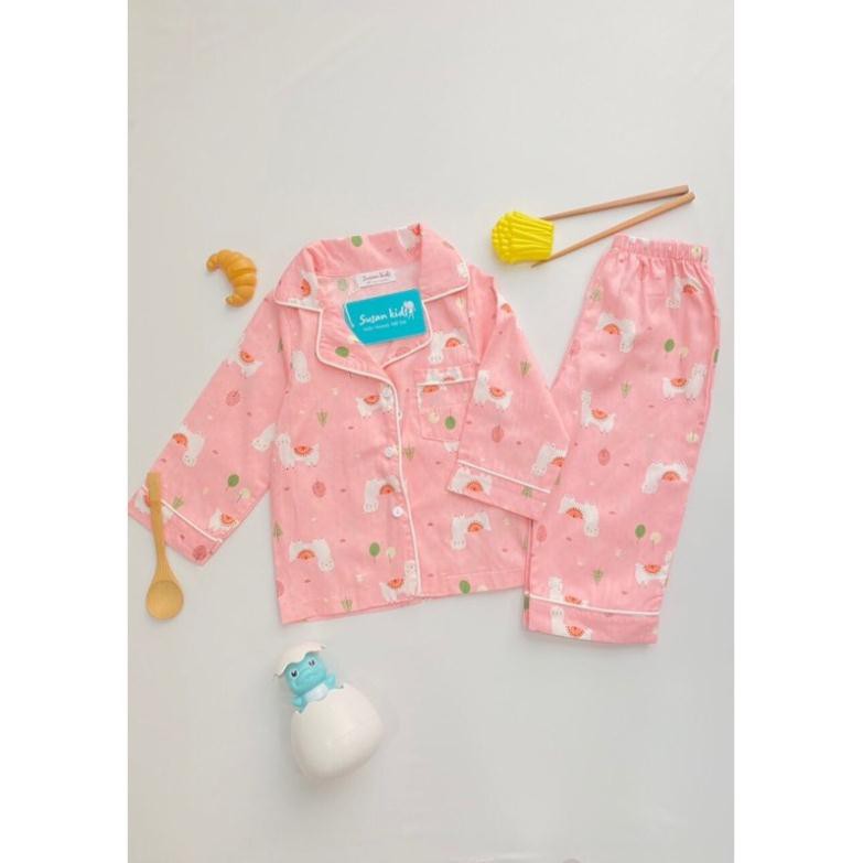 Bộ Yukata, pijama cho bé, bộ đồ mặc nhà dài tay cho bé từ 2-6 tuổi - dude kids