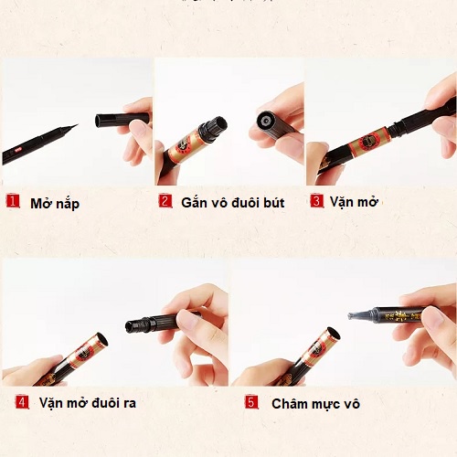 [Ship hỏa tốc] Brush Pen - Bút lông viết / vẽ thư pháp Baoke S7 - S8 có thể bơm mực - ByLy Store