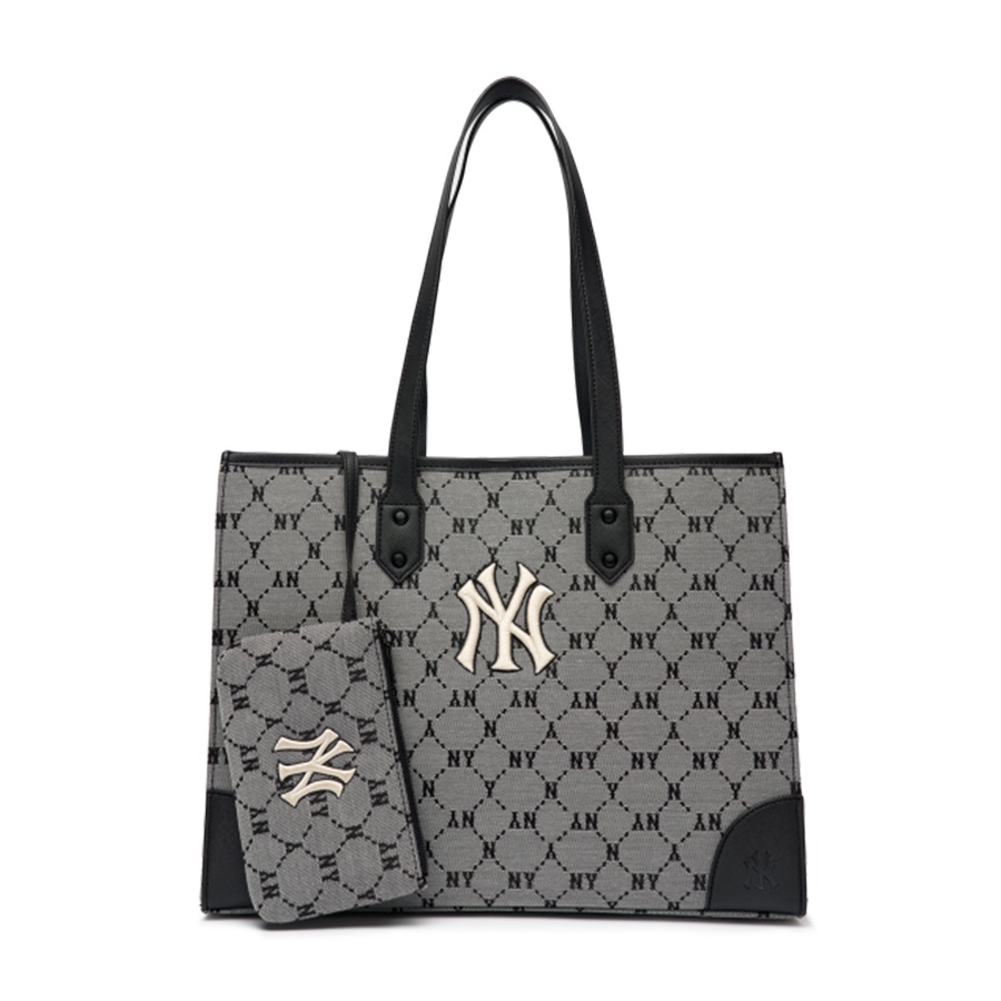 Túi Xách MLB Monogram Diamond Jacquard Shopper Bag New York Yankees 3AORL021N-50GRS Xám - Ib trước khi đặt hàng