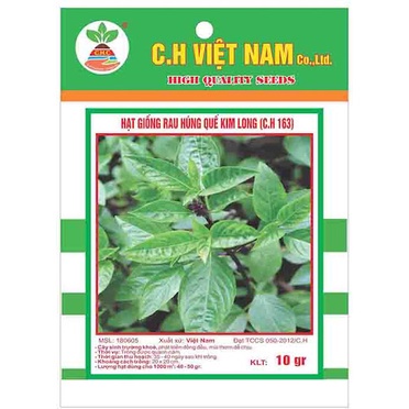 Hạt giống Rau Húng Quế (Húng Chó) Kim Long Cao Sản - Khu Vườn Ban Công
