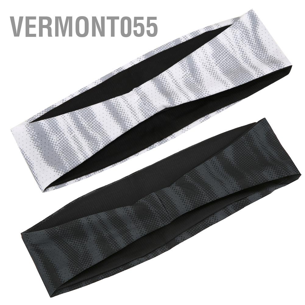 Vermont055 Polyester Yoga Hair Band Sweat Absorption Quick Drying Outdoor Sports Fitness Headband for Running Dancing