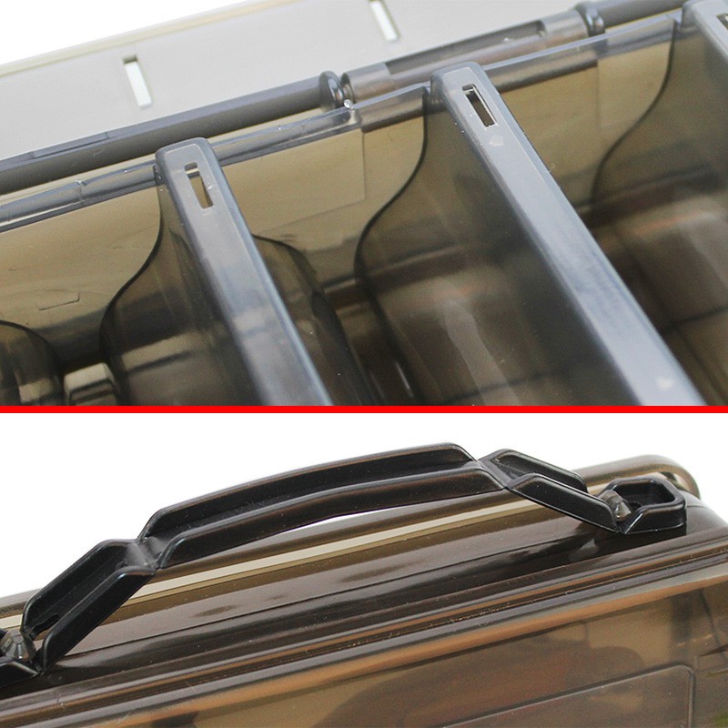 Hộp đựng mồi câu cá 10 ngăn kích thước 20 X 17 X 5Cm