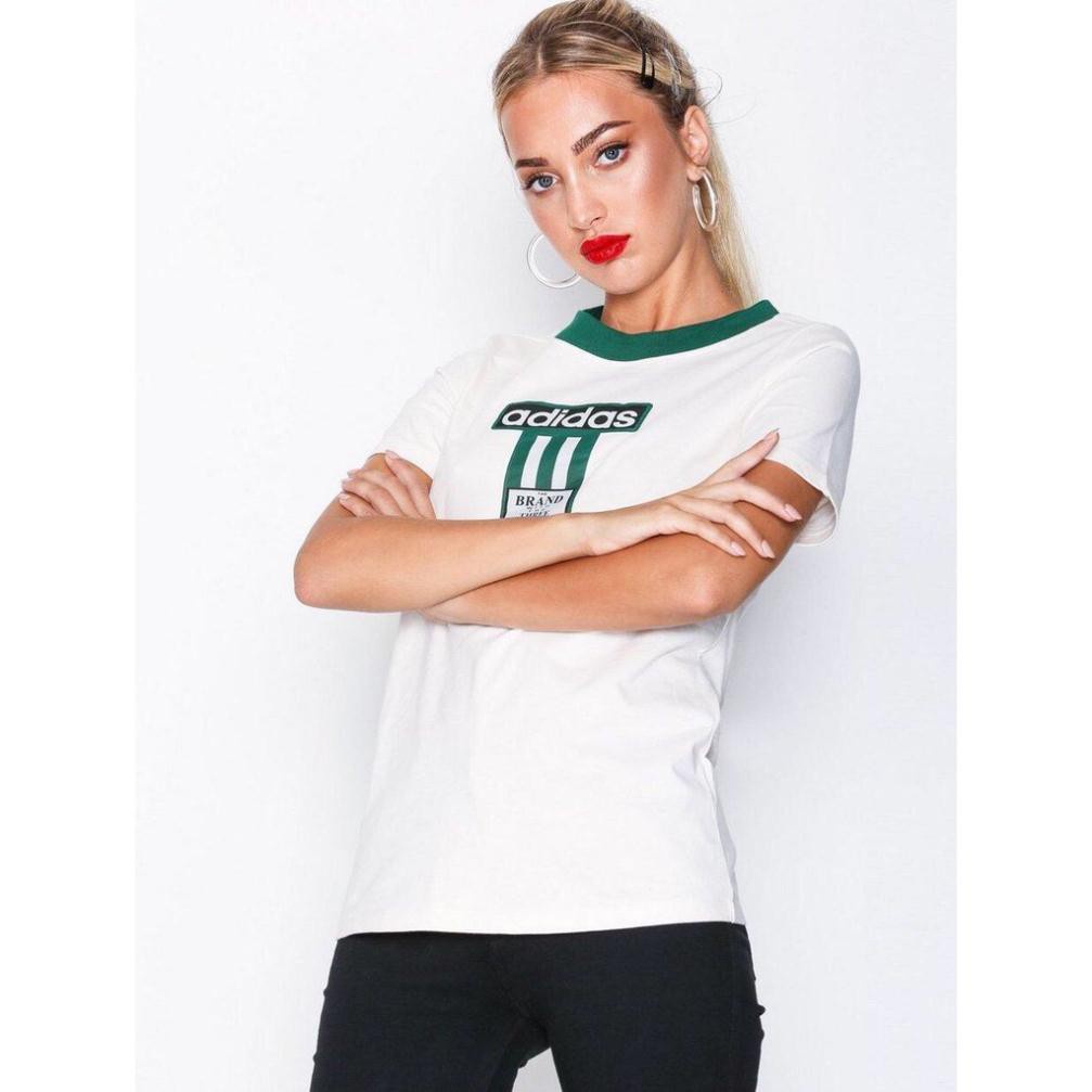 Áo Thể Thao Nam Nữ [Tee Shirt] Trắng Brand Green Ngực [ĐỒ TẬP GYM]