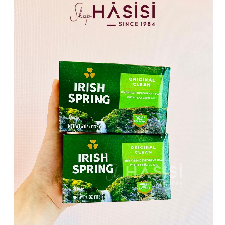 Xà Bông Cục IRISH SPRING - Original Fell Clean And Fresh 104.8g~113g (XBC)