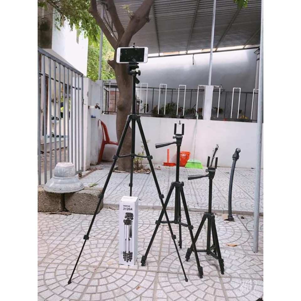 Gậy Chụp Hình 3120, Gậy Tripod 3 Chân 3110,Giá Đỡ Điện Thoại Quay Phim Chụp Ảnh Live Stream Thế Hệ Mới 2020