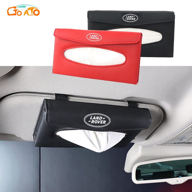 GTIOATO Tấm Che Nắng Ô Tô Hộp Đựng Khăn Giấy Ô Tô Da HộP ĐựNg GiấY TrêN Xe Ô Tô HộP ĐựNg GiấY ĂN TrêN Ô Tô HộP ĐựNg Đồ TrêN Ô Tô Phụ Kiện Xe Hơi Cho Land Rover Defender Evoque Discovery VELAR Range