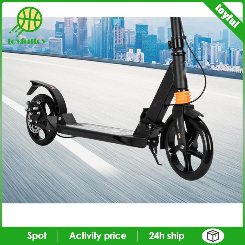 Set 2 Bánh Xe Scooter Thể Thao Chuyên Nghiệp 180mm Màu Đen