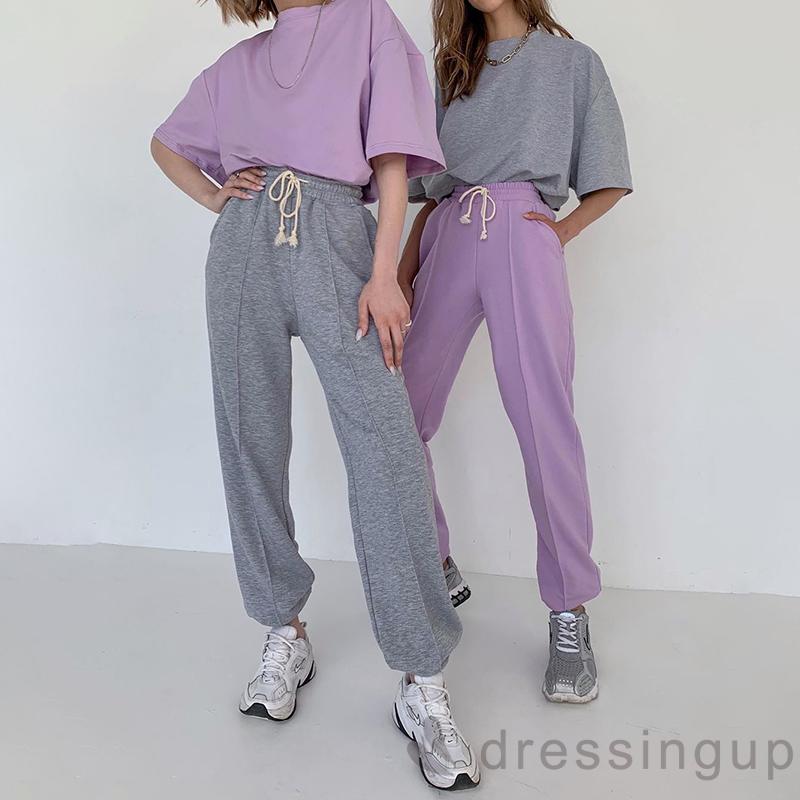 DRE-Women Casual Drawstring Solid Color Pants | BigBuy360 - bigbuy360.vn