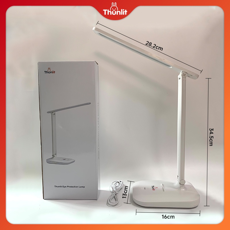 Đèn bảo vệ mắt Thunlit 7W 3 nhiệt độ màu chỉnh được sạc USB 3200mAh