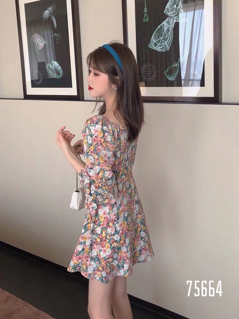 Đầm hoa tiểu thư 01