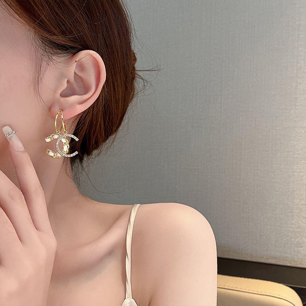 Bông Tai Dáng Dài Bằng Da Phong Cách Vintage Thời Trang Cho Nữ