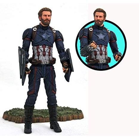 MÔ HÌNH CHÍNH HÃNG MARVEL SELECT CAPTAIN AMERICA INFINITY WAR (CÓ SẴN)