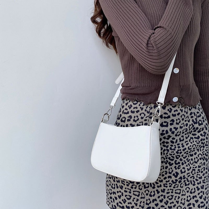 Túi xách nữ đeo chéo kẹp nách da mềm trơn form đẹp phong cách Hàn Quốc hiện đại CV21