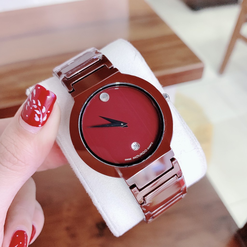 ĐỒNG HỒ NAM NỮ MVADOR MẶT TRÒN DÂY ĐÁ CAREMIC TINH TẾ SANG TRỌNG