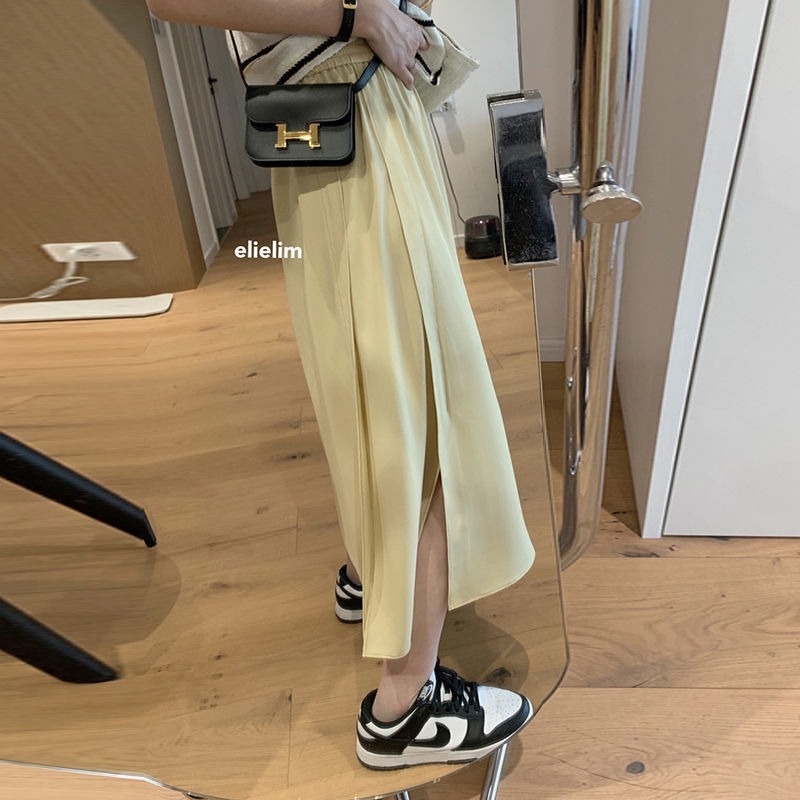 Chân Váy Xẻ Tà Dáng Rộng Thời Trang Mùa Thu Cho Nữ