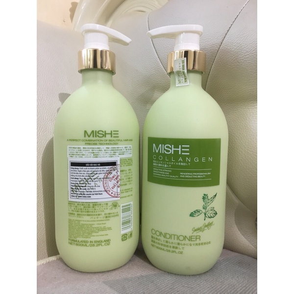 Dầu Gội Xả mishe mọc tóc hương thơm nước hoa sang trọng chống gàu ngứa 800ml