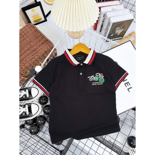 POLO BÉ TRAI {35-55kg} Áo phông có cổ đi học bé trai size đại cồ (chất siêu đẹp) M749