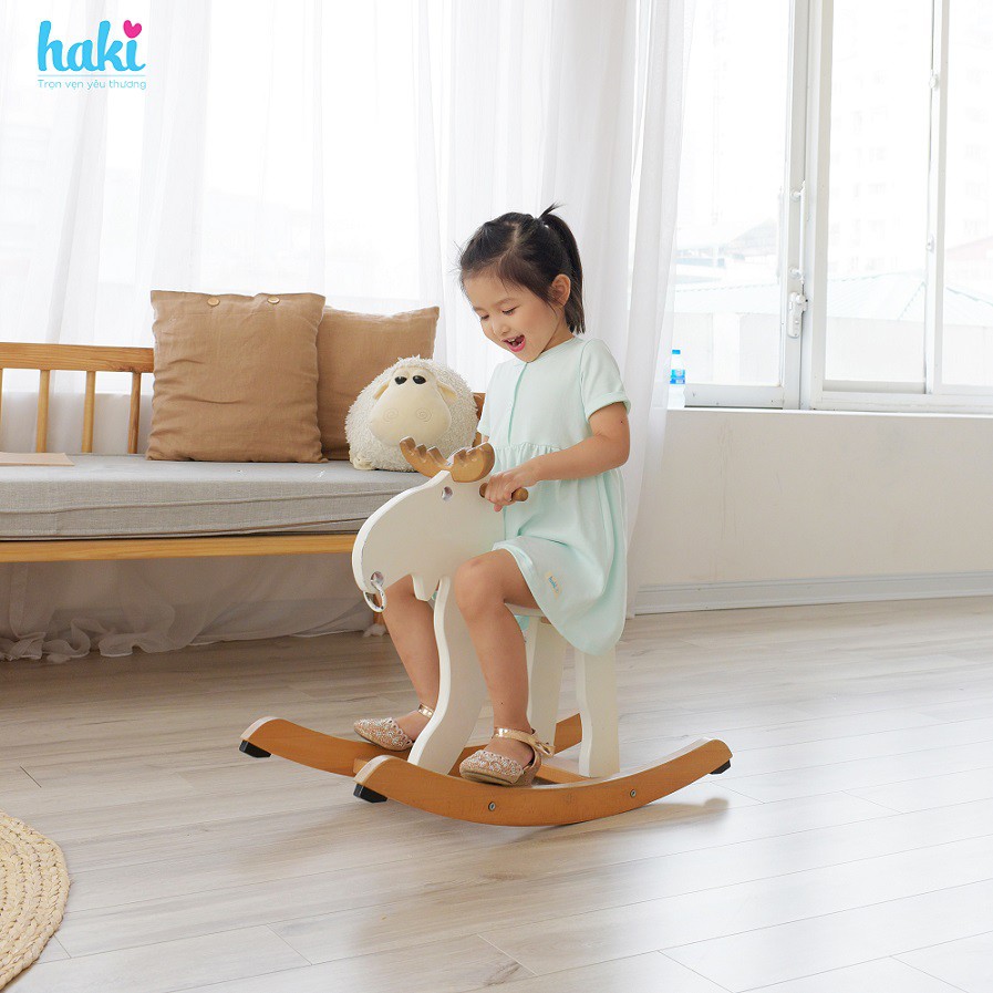 Váy bé gái cotton cộc tay Haki HK187 (xanh mint)