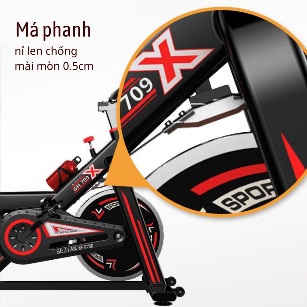 Xe Đạp Thể Dục Đa Năng Tại Nhà, Xe Đạp Tập Thể Dục Hợp Kim An Toàn Cho Người Sử Dụng HP 17