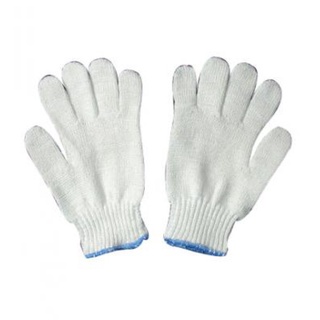 Găng tay len sợi bảo hộ lao động (màu trắng, muối tiêu) 1 ĐÔI