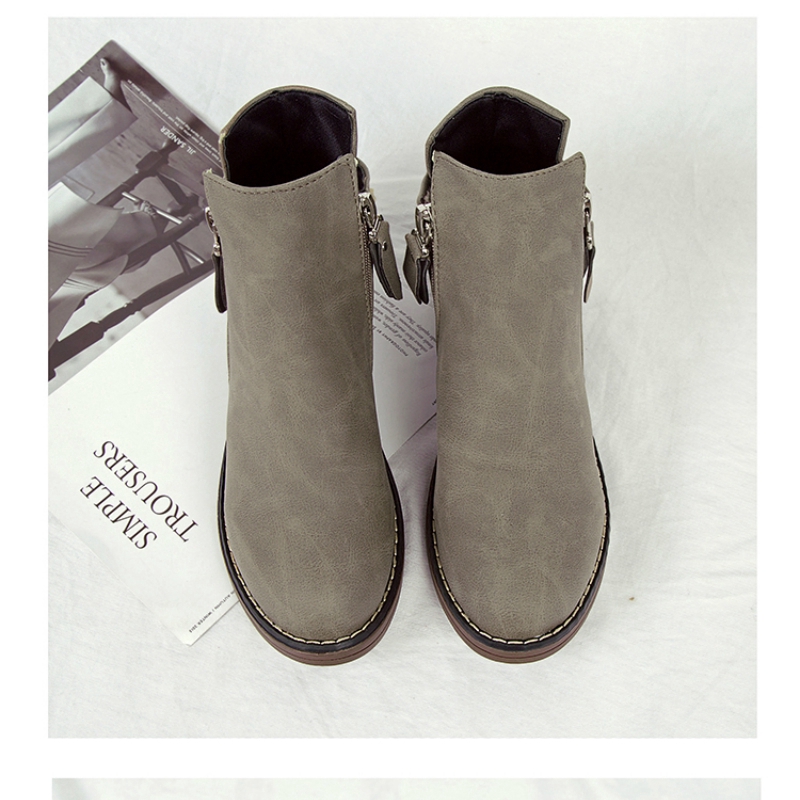 Giày boot IELGY ngắn phong cách Anh kiểu dáng Hàn Quốc Martin dành cho nữ