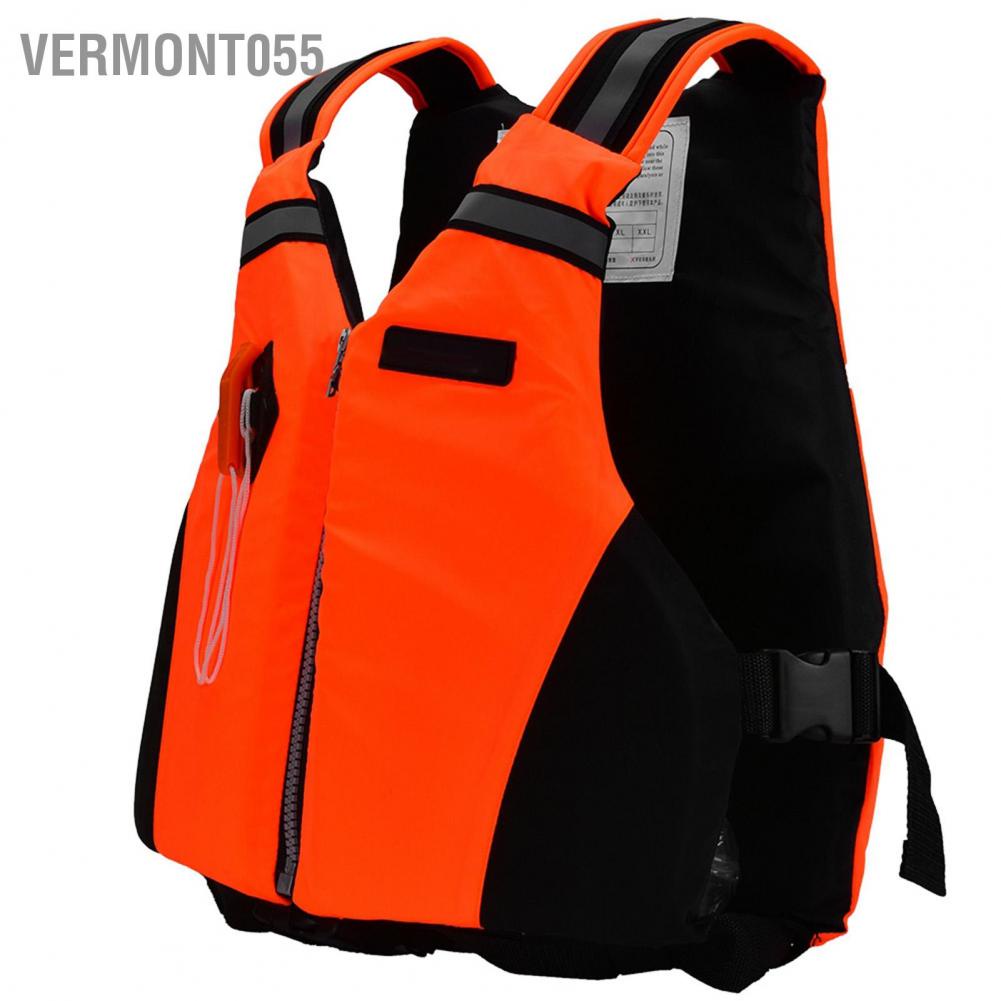 Có thể bán buôn Chèo thuyền kayak Bơi lội An toàn dành cho Người lớn Áo khoác phao Vest có dây đeo phản quang còi Vermont055 Hàng giao ngay