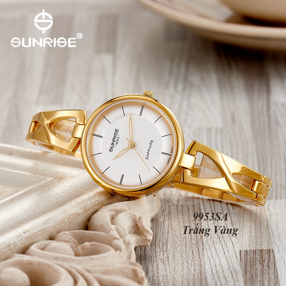 Đồng hồ nữ siêu mỏng Sunrise 9953SA kính Sapphire chống xước chống nước tốt - Fullbo | BigBuy360 - bigbuy360.vn