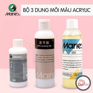 Dung môi phủ bóng/chậm khô/pha màu acrylic MARIE's