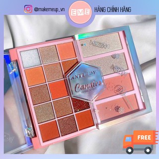 Set trang điểm PHẤN MẮT + BẮT SÁNG + MÁ HỒNG Anylady