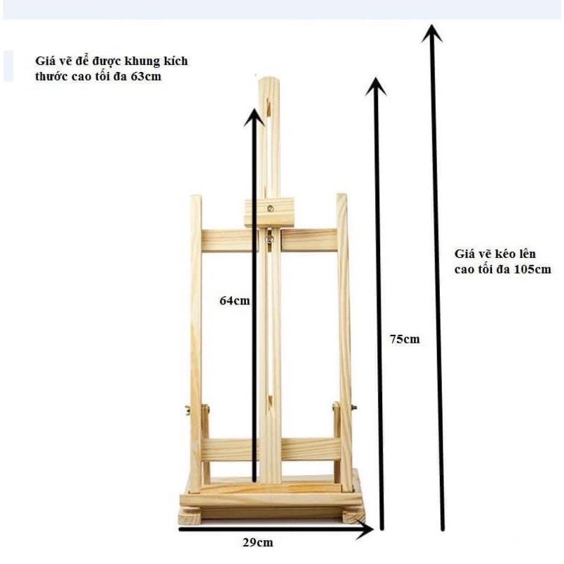 Giá vẽ gỗ để bàn/Giá đỡ tranh