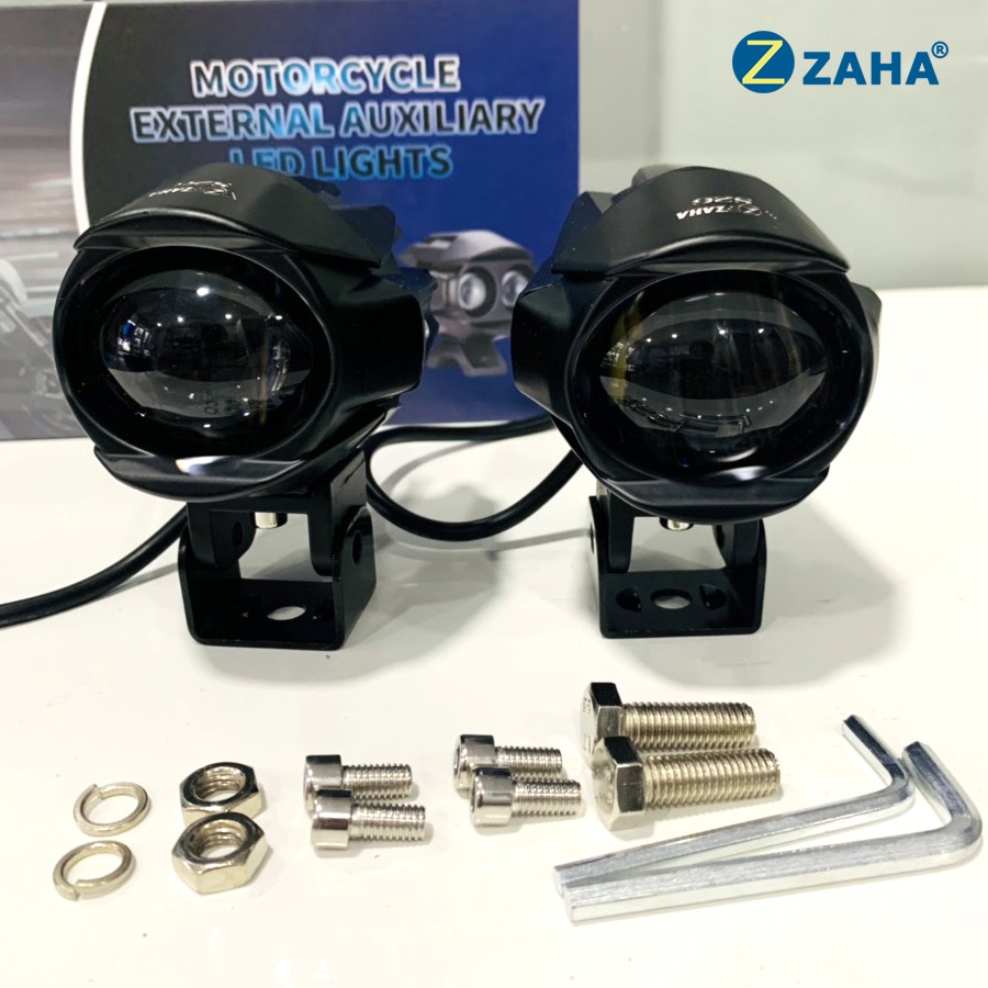 Đèn trợ sáng S26 ZAHA cos vàng pha trắng siêu sáng dành cho motor, xe máy