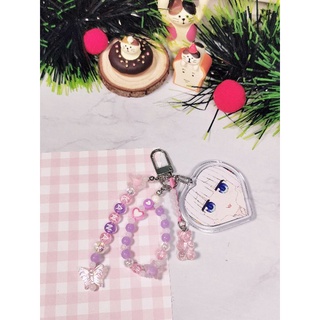 Letter bead keyring - strap bead - móc khóa hạt nhựa và charm làm theo mẫu yêu cầu