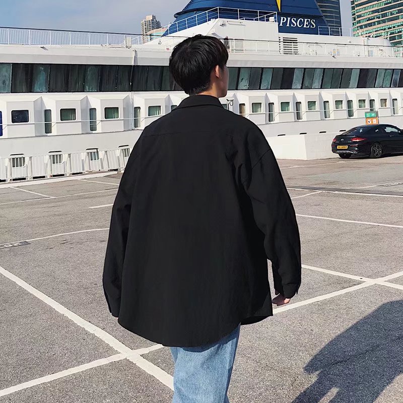 Áo Sơ Mi Tay Dài Phong Cách Retro Dành Cho Nam