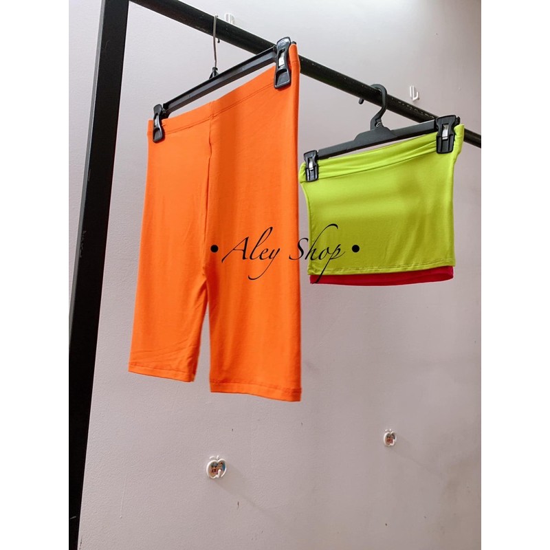 Quần legging đùi chuẩn Thái Lan đủ màu siêu đẹp (Hình ảnh thật)