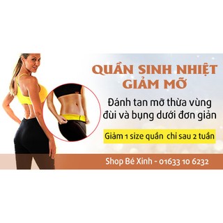 QUẦN SINH NHIỆT TAN MỠ