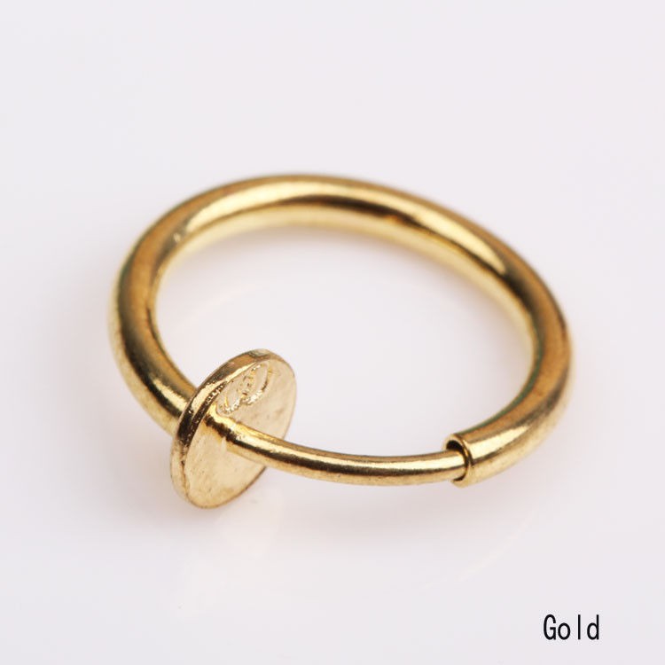 Khuyên cơ thể hình tròn dạng kẹp cá tính cho nam nữ