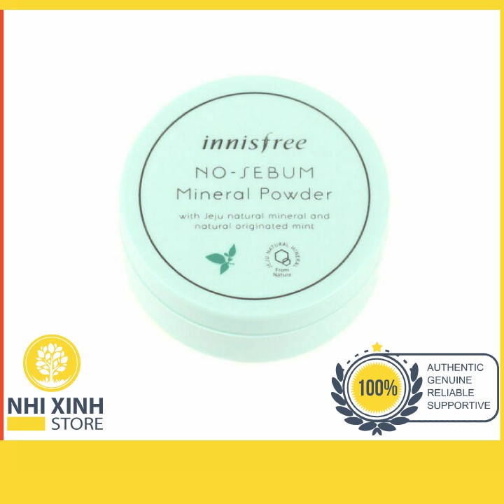 Phấn Phủ Kiềm Dầu Innisfree No Sebum Mineral,Blur Powder