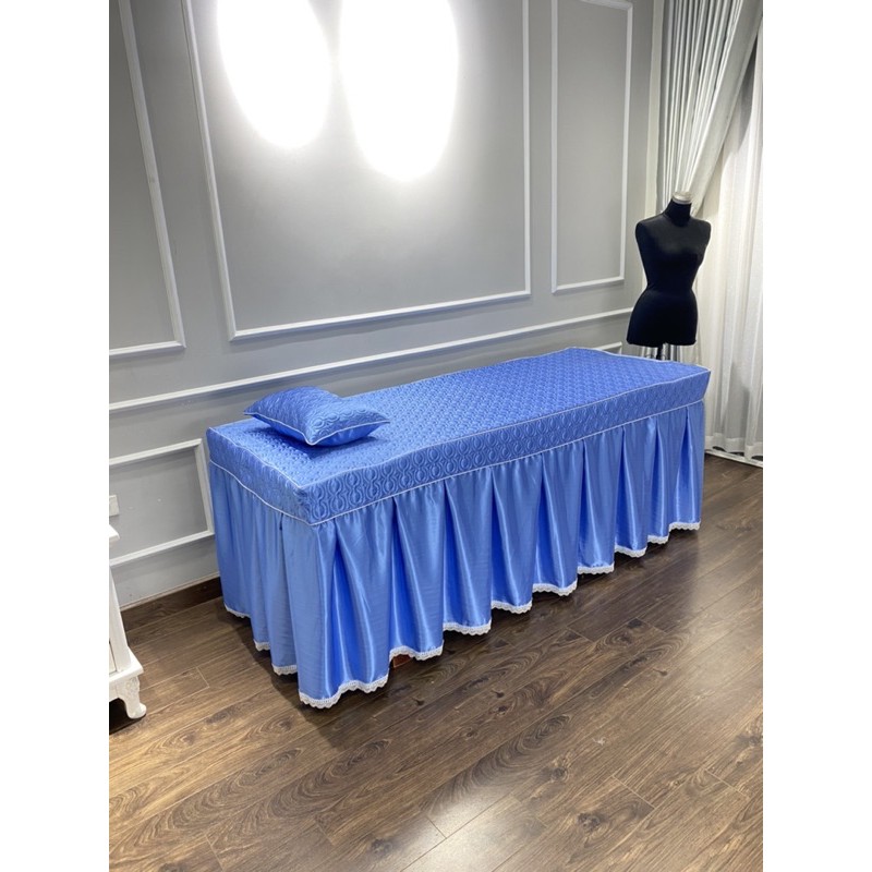 Ga/Drap phi bóng chần bông phối ren may theo kích thước yêu cầu | BigBuy360 - bigbuy360.vn