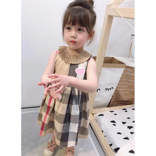 Váy kẻ bbr cổ bèo